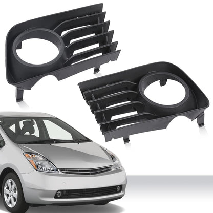G-PLUS Fog Light Cover Front Bumper Fog Lamp Cover Grille Grill Compatible with Toyota Prius 2004-2009 with Hole 53112-47030 53113-47030