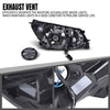 G-PLUS LED One Left Driver Side Headlight Compatible with Buick LaCrosse 2014 2015 2016 DRL Headlamp w/Bulbs Halogen Clear Lens Chrome Housing Amber Reflector Bumper Headlamps,faros delanteros