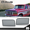 G-PLUS Headlights w/Corner Signal Bumper Lamps Compatible with 1992-1996 Ford F150 F250 F350 Bronco F2TZ13008A, F2TZ13008B