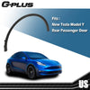 G-PLUS Rear Right Passenger Side Fender Flares Compatible with Tesla Model Y MY 2020 2021 2022 2023 2024 149416400B, 149418800B Wheel Opening Molding Arch Trim Black