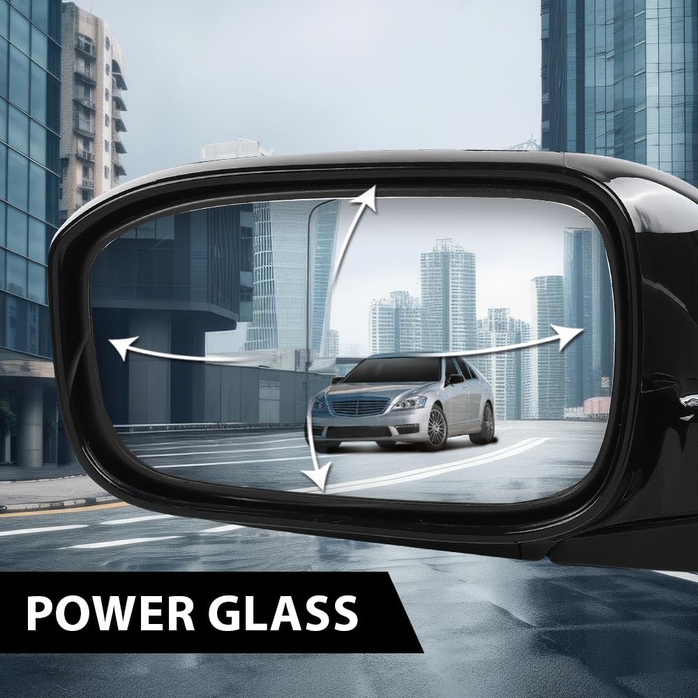 G-PLUS Power Mirror Left Driver Side Compatible with Honda Accord Sedan 4-Door 2003-2007 Manual Folding 3-Pin HO1320152 76250SDAA13ZA Glossy Black