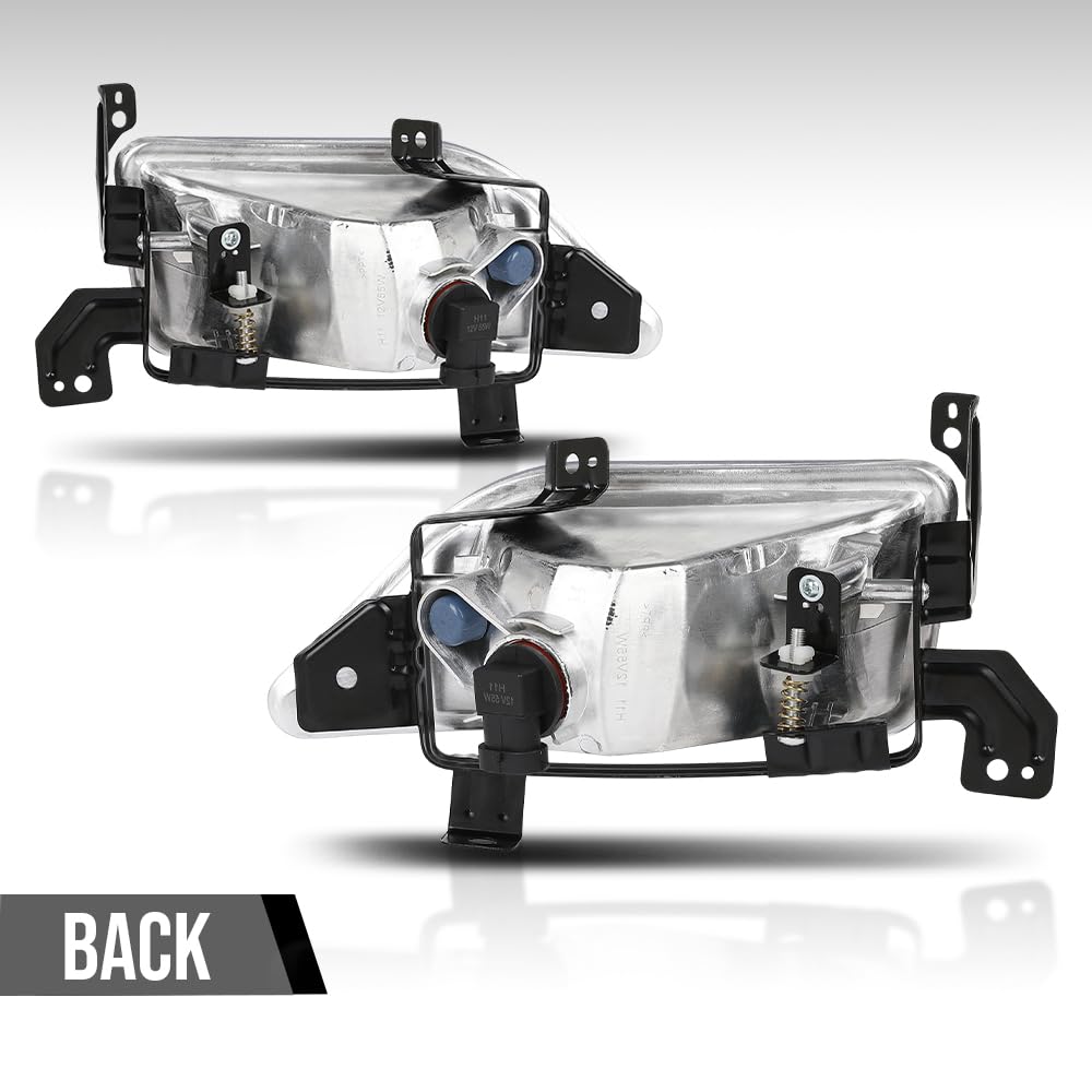 G-PLUS Pair Fog Lights Bumper Driving Lamps Left+Right Compatible with Honda Pilot 2006 2007 2008 33951S9VA11, 33901S9VA11 White
