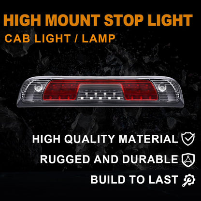 G-PLUS LED 3rd Third Rear Tail Brake Light Compatible with Chevy Silverado 2014-2018 GMC Sierra 1500/2500HD 3500 HD High Mount Stop Lights