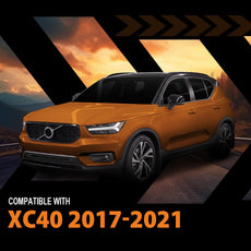G-PLUS Mud Flaps 4PCS for Volvo XC40 2017-2021 Front Rear Black Front View