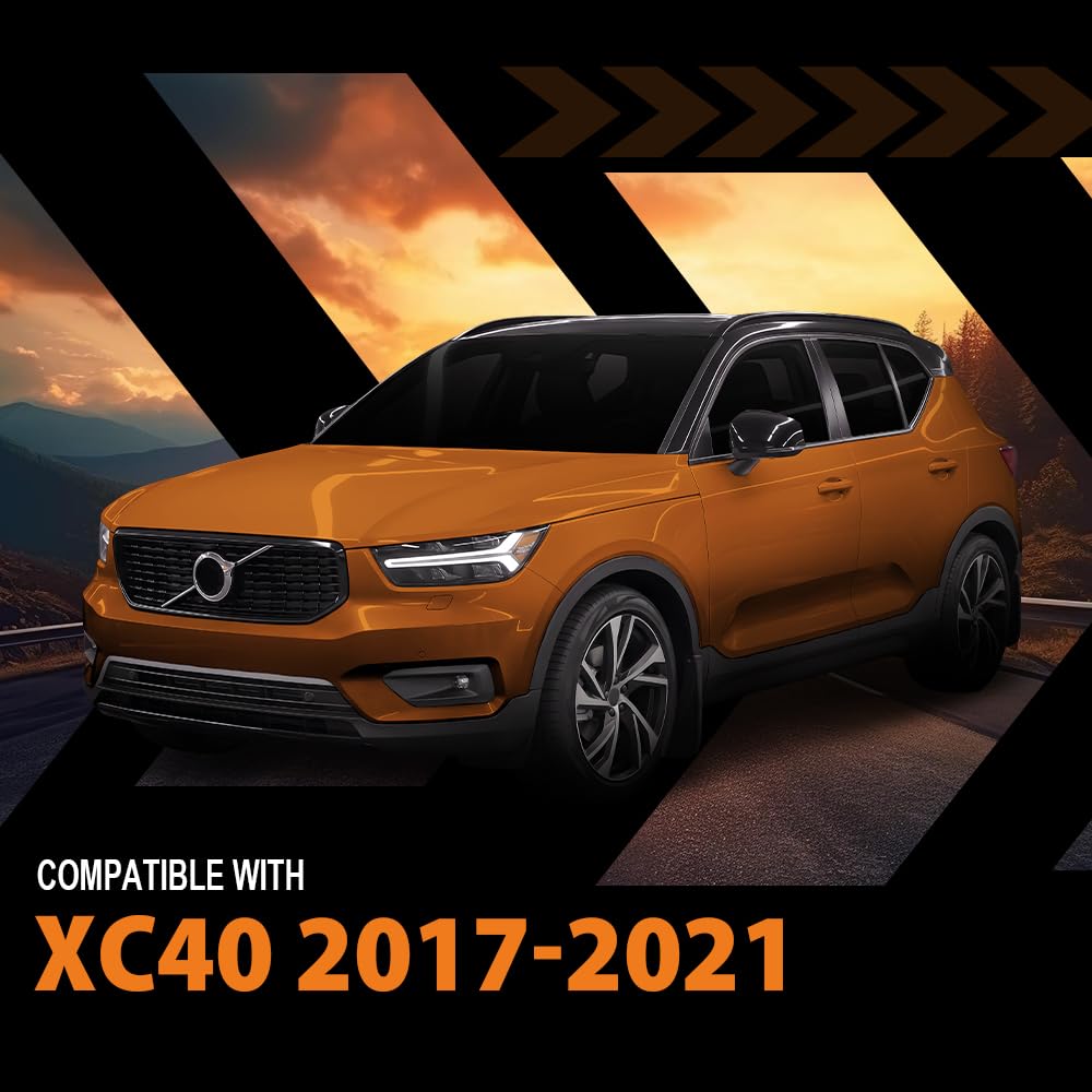 G-PLUS Front Rear Fender Splash Guards Mud Flaps Guards Compatible with Volvo XC40 2017-2021 4PCS Black