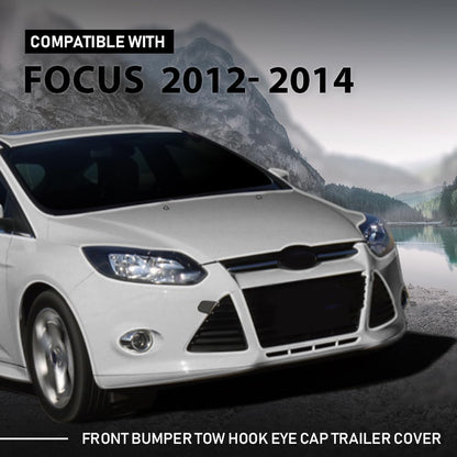 G-PLUS Front Bumper Tow Hook Eye Cap Trailer Cover, Compatible with Ford Focus MK3 2012-2014, BM5117A989