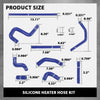 G-PLUS Silicone Heater Hose Kit Compatible with Toyota 4Runner 3.4L 1996-2002 W/Rear Heater Blue