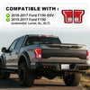 G-PLUS Tail Lights Assembly Compatible with Ford F150 2015 2016 2017 Taillamps Brakelights w/o bulb Red lens Left & Right Side Luces Traseras Rear Brake Lamps Assembly