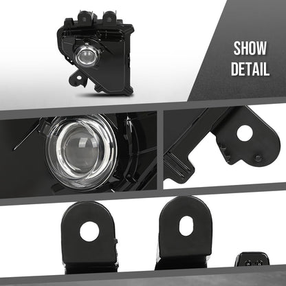 G-PLUS LED Fog Light Pair Right Passenger & Left Driver Compatible with LX GX460 2014-2023 8122060110, 8121060190 Black