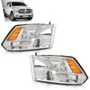 G-PLUS Headlights Assembly Front Headlamp Left Right Pair without Bulbs Fit Dodge Ram 1500 2500 3500 2009-2018 Factory Bumper Headlamps,faros delanteros