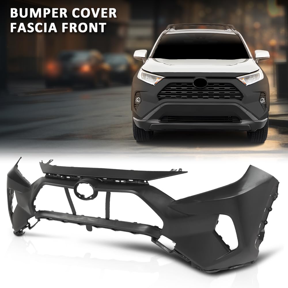 G-PLUS Front Bumper Cover Compatible with Toyota RAV4 2019-2024 521194A916, TO1000451