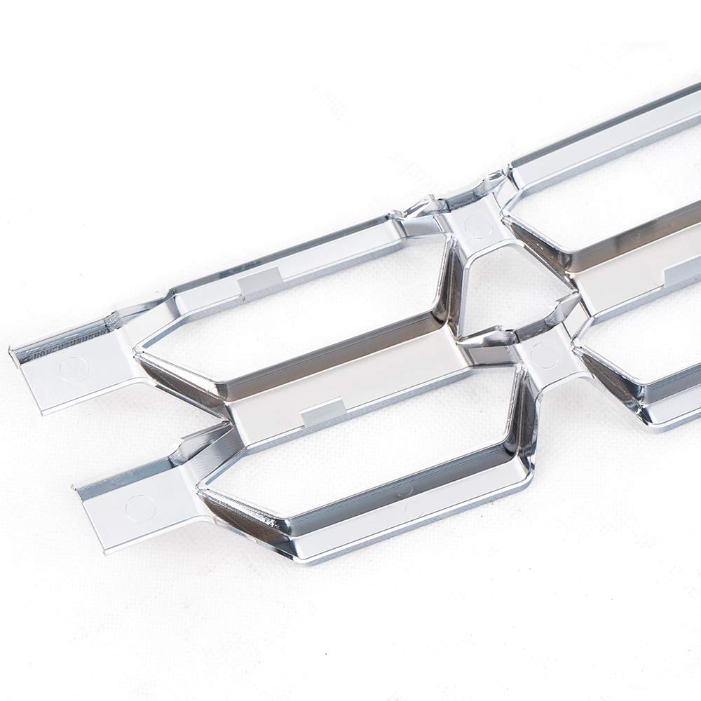 G-PLUS Front Chrome Grille Insert Snap On Compatible with Chevy Silverado 1500 2016 2017 2018 ABS plastic