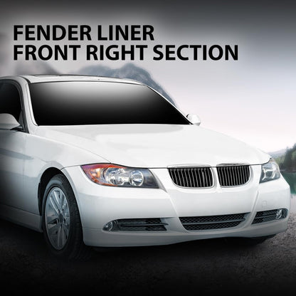 G-PLUS Front Right Front Section Fender Liner Compatible with 2006-2008 BMW 323i Base,Fit 2006 BMW 325i 325xi Base For Non-M Sport Line (Non-M Sport Package) Models 51717059380-PFM