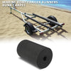 G-PLUS 18" x 50ft Boat Trailer Bunk Carpet, Outdoor Ribbed Marine Bunk Carpet Fit for Boat Trailer Runners Black