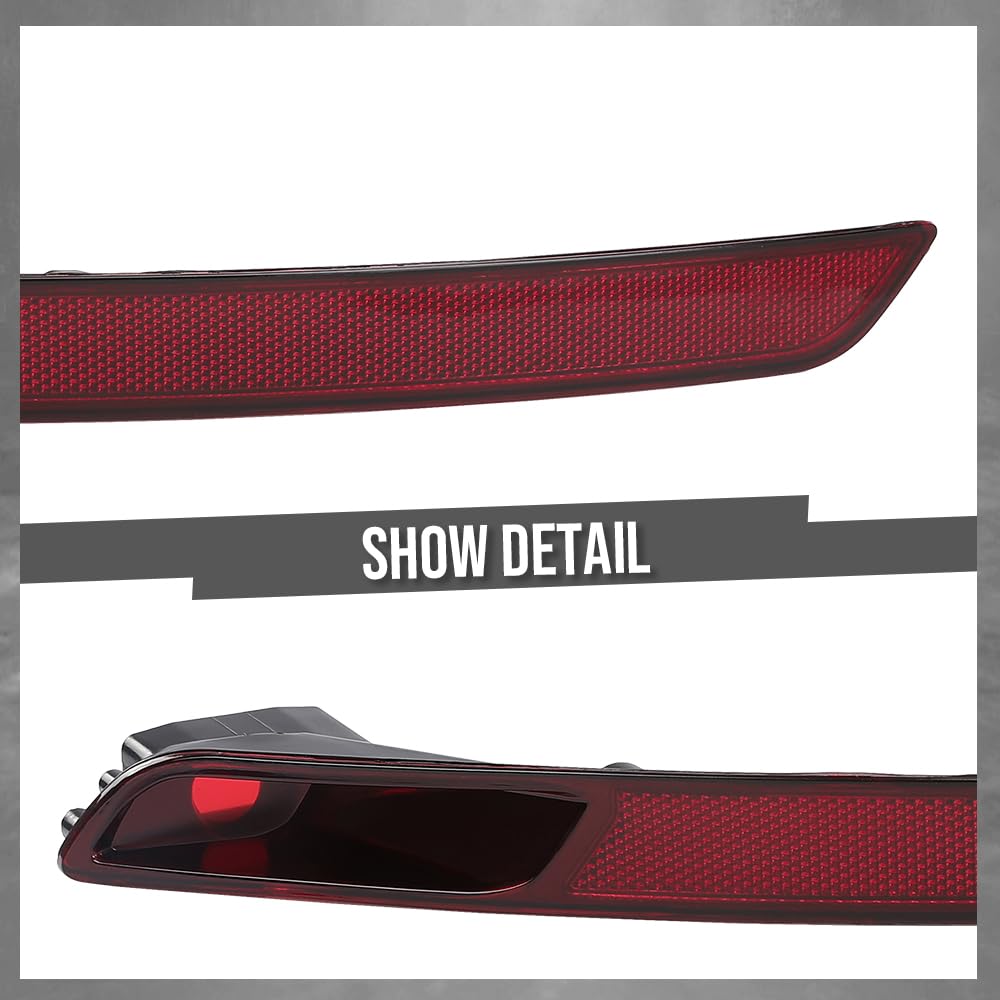 G-PLUS Rear Left Light Reflector Compatible with VW Beetle 2012-2016 5C5945701D Red