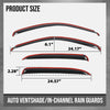 G-PLUS in-Channel Auto Vent Window Visors 4pcs Compatible with Chevy Tahoe/GMC Yukon 2000-2006 Smoky