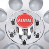 G-PLUS 10" Chrome Wheel Cover Hub Caps Compatible with EZGO Club Car and Yamaha Golf Cart Hubcaps Set of 4