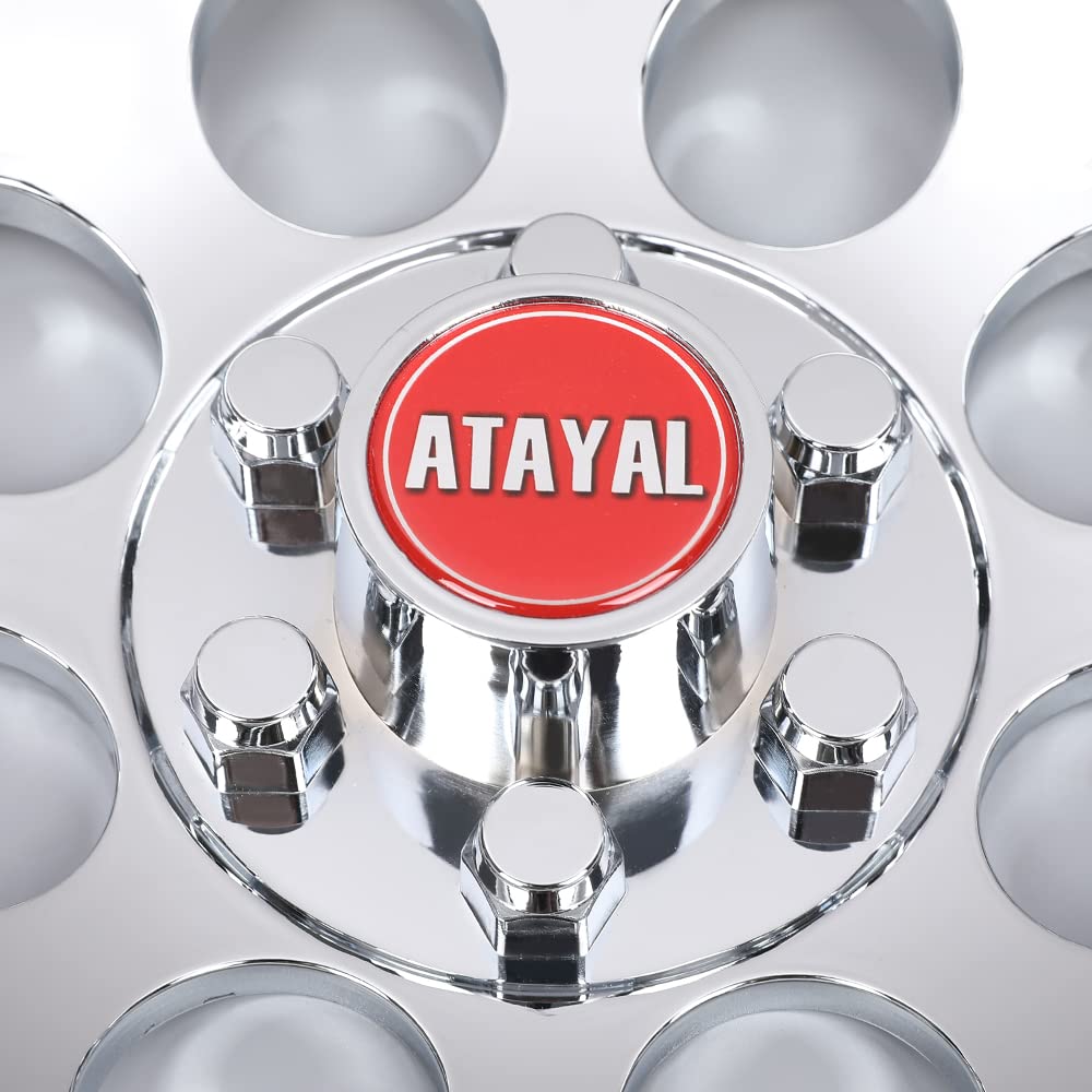 G-PLUS 10" Chrome Wheel Cover Hub Caps Compatible with EZGO Club Car and Yamaha Golf Cart Hubcaps Set of 4