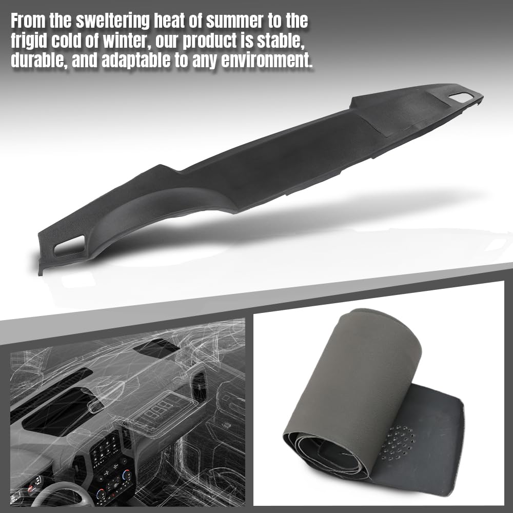 G-PLUS TPE Dashboard Dash Cover Compatible with LR3 SE and HSE 2005-2008, Fit Range Rover Sport Supercharged and HSE 2005-2009 Black