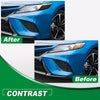 G-PLUS Headlights Precut Tint Cover Smoke Compatible with 2018-2022 Toyota Camry,Front Side Reflector Tint 2Pcs