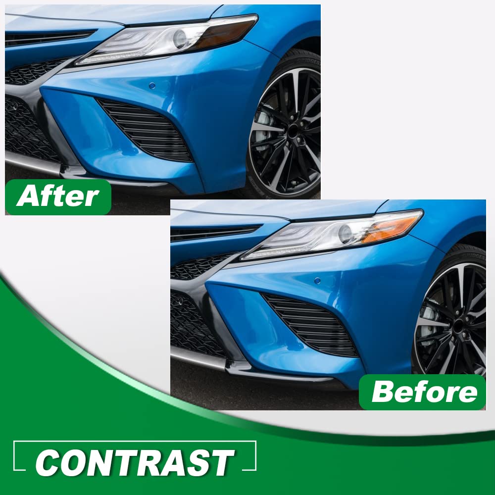 G-PLUS Headlights Precut Tint Cover Smoke Compatible with 2018-2022 Toyota Camry,Front Side Reflector Tint 2Pcs