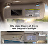 G-PLUS Left Driver Side Sun Visor Beige w/Vanity Light Compatible with Toyota Highlander 2008-2013 743200E050E0, 743200E051E0, 7432048180E1