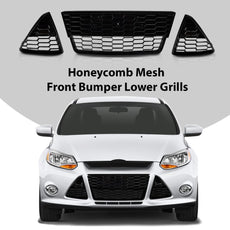 G-PLUS Front Bumper Grille 3PCS for Ford Focus S SE 2012-2014 Honeycomb Mesh Product Features