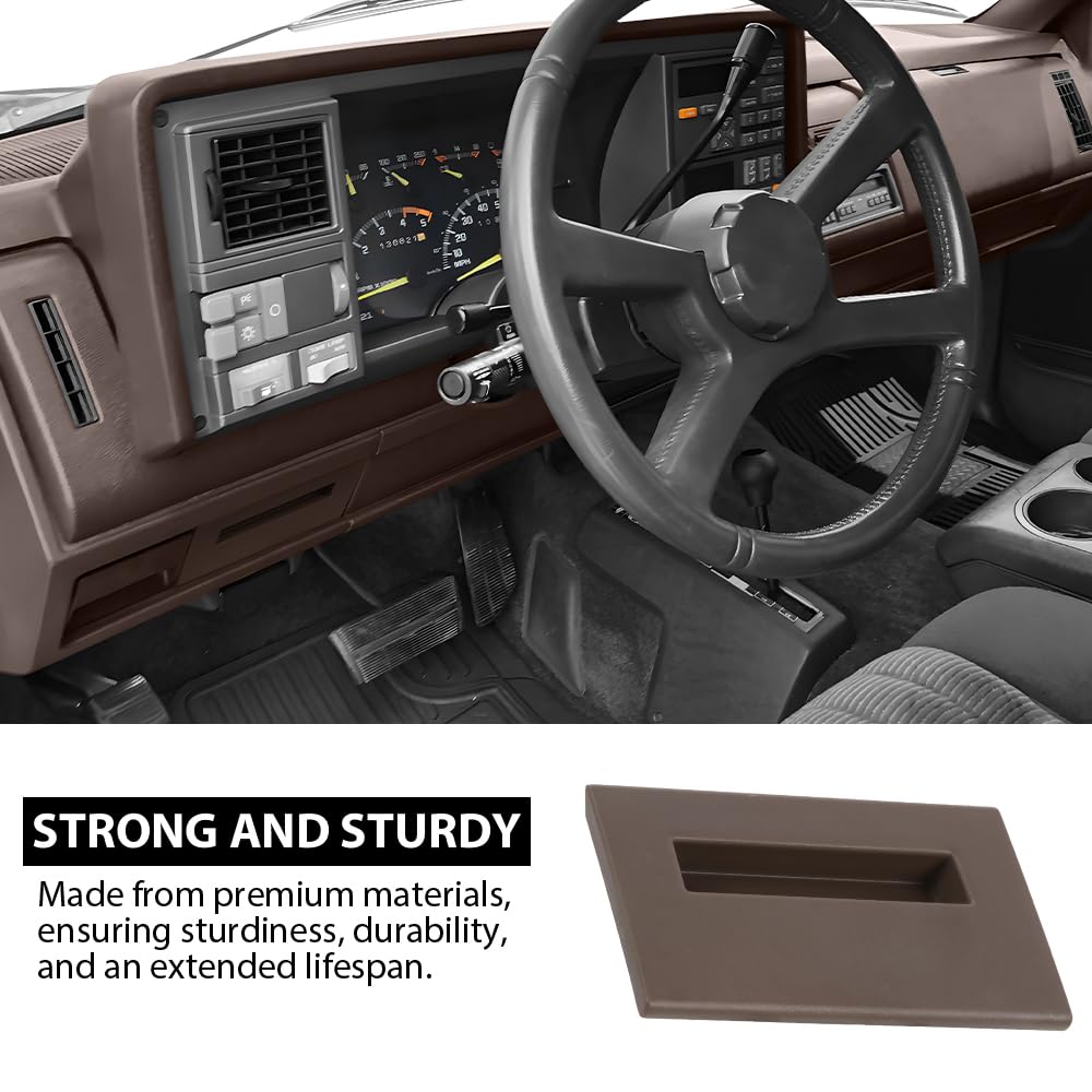 G-PLUS Dash Fuse Panel Cover Compatible with Chevy & GMC Truck 1988-1994/Fit Chevy Blazer GMC Yukon 1992-1994/Fit GMC Yukon Suburban 1992-1994 Brown