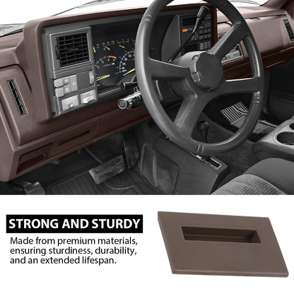 G-PLUS Dash Fuse Panel Cover Compatible with Chevy & GMC Truck 1988-1994/Fit Chevy Blazer GMC Yukon 1992-1994/Fit GMC Yukon Suburban 1992-1994 Brown