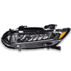 G-PLUS Headlights Assembly, Compatible with 2018 2019 2020 Honda Accord Left Bumper Headlamp, Clear Lens Black Housing Amber Reflector Bumper Headlamps,faros delanteros