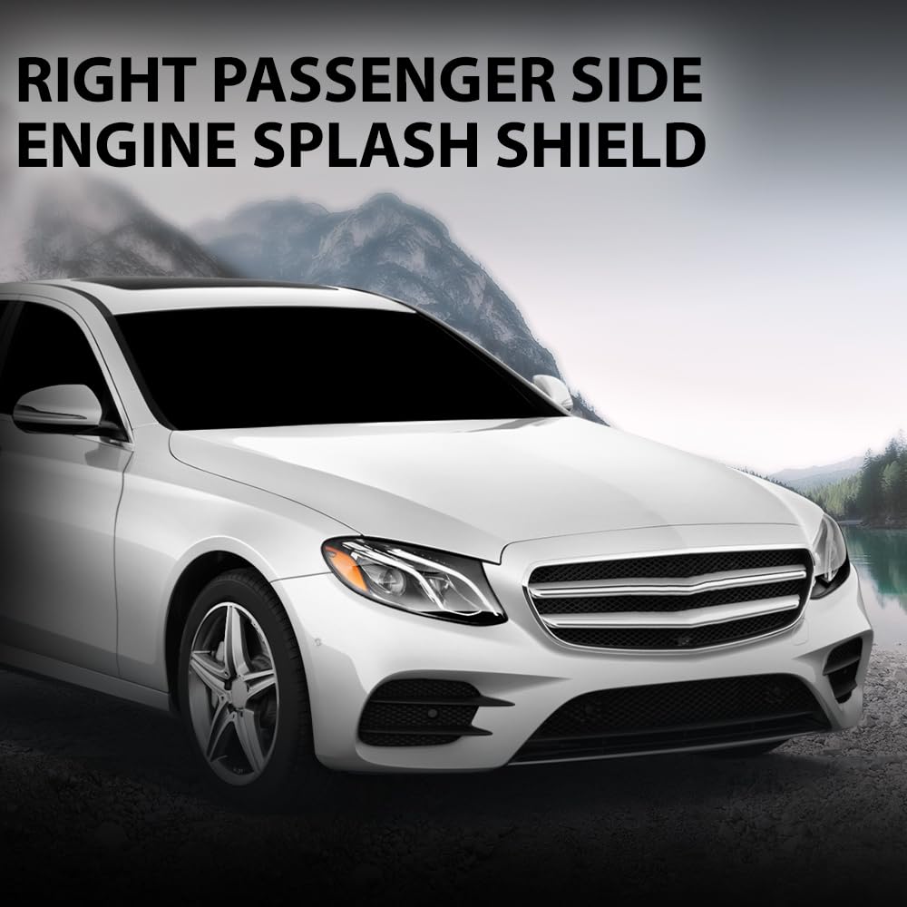G-PLUS Front Engine Splash Shield Outer Under Cover Right Passenger Side Compatible with 2020-2021 Benz CLS450 Base,Fit 2019 Benz CLS450 Base (Without Luxury Package) 213520260064