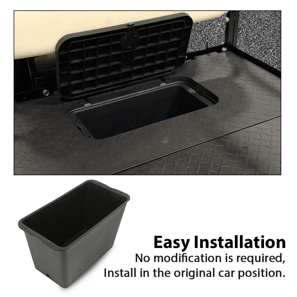 G-PLUS Storage Cooler & Storage Box Insert Fit Rear Seat Kits Except Club Car Ds Models Black