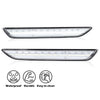 G-PLUS White LED Rear Side Marker Lights Lamps With Bulbs Compatible with Ford Mustang 2015-2022 FR3Z-15A201-A, FR3Z-15A101-A, FR3Z15A201A, FR3Z15A101A Pair Clear Lens