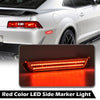 G-PLUS Rear Fender LED Side Marker Light Lamp Pair Clear Lens Fit Chevy Camaro LS | LT | SS | Z/28 | ZL1 2010 2011 2012 2013 2014 2015