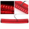 G-PLUS LED Third 3rd Brake Light Compatible with Chevy Camaro SS 5.7L V8 1998 1999 2000 2001 2002, High Mount Cargo Tail Stop Lamp, Red Lens Chrome Housing