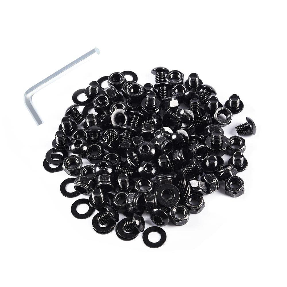 G-PLUS Universal Fender Flares Screw/Bolt Hardware Kit Set Compatible with Universal Car Models Black
