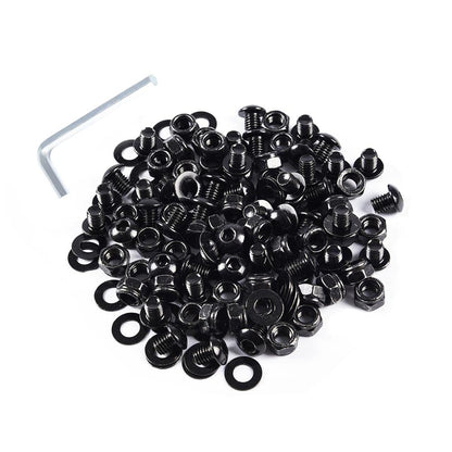 G-PLUS Universal Fender Flares Screw/Bolt Hardware Kit Set Compatible with Universal Car Models Black