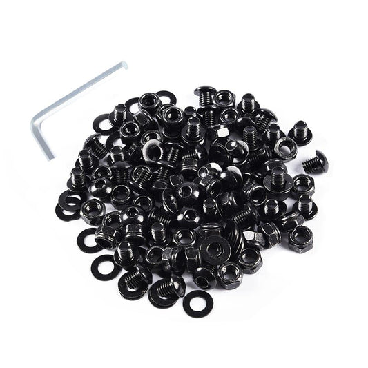 G-PLUS Universal Fender Flares Screw/Bolt Hardware Kit Set Compatible with Universal Car Models Black