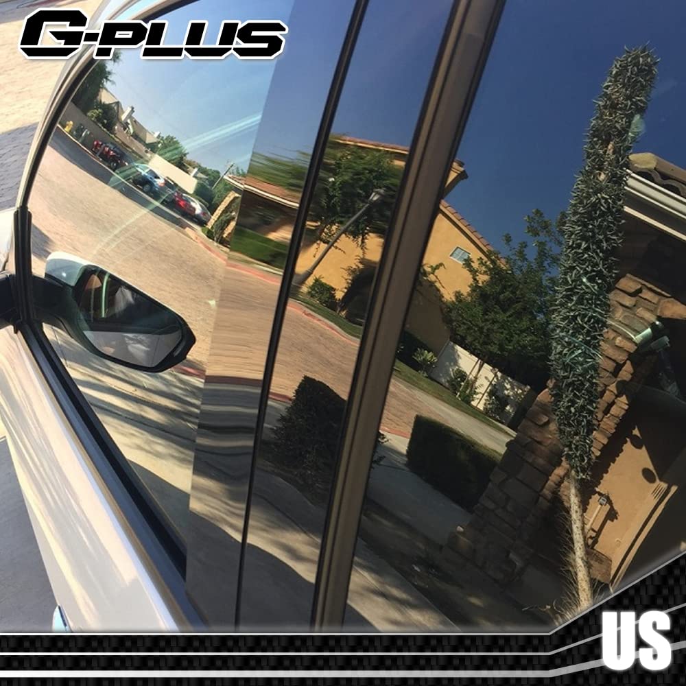 G-PLUS Exterior Pillar Moulding Trim Cladding Under Fuel Door Trim Left Driver Side Compatible with Ford Transit (Gas Engine Only) 150 250 350 2015-2019 BK3Z6129077AA, BK3Z6129077AB