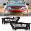 G-PLUS Fog Light Lamps W/Switch Bulbs Bezel Driver & Passenger Pair Compatible with Honda Accord Sedan 2013-2015 Not Fit 2 Door Coupe Models Not Fit Hybrid Models 33900T2AA01, 33950T2AA01 Smoky Lens