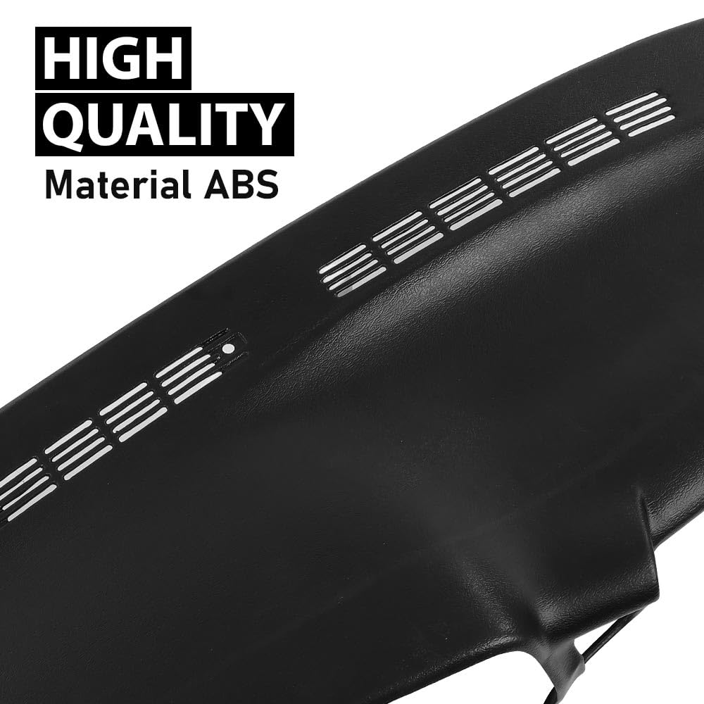 G-PLUS TPE Dashboard Dash Cover Molded Replacement Compatible with Chevy Silverado GMC Sierra 1500 2500 99-06/ Chevy Avalanche Suburban Tahoe GMC Yukon/XL 00-06, NOT Fit 2000 Denali Dash Board Black