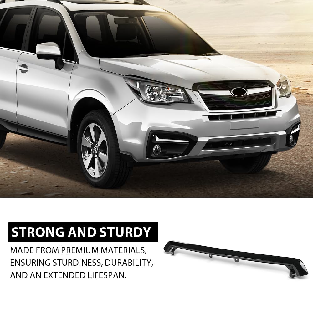 G-PLUS Hood Molding Trim Compatible with Subaru Forester 2017 2018 17 18 91121SG210, SU1235102