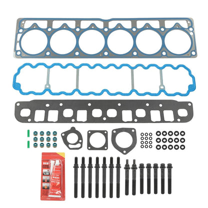 G-PLUS Head Gasket Set Bolts Compatible with Jeep Cherokee 1999-2001 /Fit Jeep Grand Cherokee 1999-2003 /Fit Jeep TJ Wrangler 1999-2003 4.0L 242CID L6 OHV HS9076PT-4, ES71102