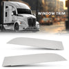 G-PLUS 8" Chopped Top Window Trim Pair, Compatible with Kenworth T680 & T880 Trucks 2013+, Stainless Steel