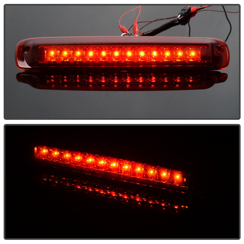 G-PLUS LED 3rd Third Tail Brake Light Cargo Lamps Compatible with Chevy Silverado GMC Sierra 1500 2500 3500 1999-2006 Red Lens