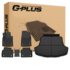 G-PLUS TPE Floor Mats Compatible with Toyota Camry FWD 2018-2024 6PCS Black