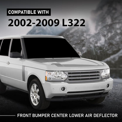 G-PLUS Front Bumper Center Lower Air Deflector Spoiler Compatible with Land Rover Range Rover L322 2002-2009 DXJ500040