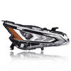 G-PLUS LED DRL Headlights, Compatible with 2016 2017 2018 Nissan Altima Right Bumper Headlamp, Clear Lens Black Housing Amber Reflector Bumper Headlamps