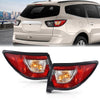 G-PLUS Tail Lights Assembly w/Bulbs Compatible with Chevy Traverse 2013 2014 2015 2016 2017 Left & Right Outer Rear Brake Lamps Luces Traseras, 84266020, Red Lens