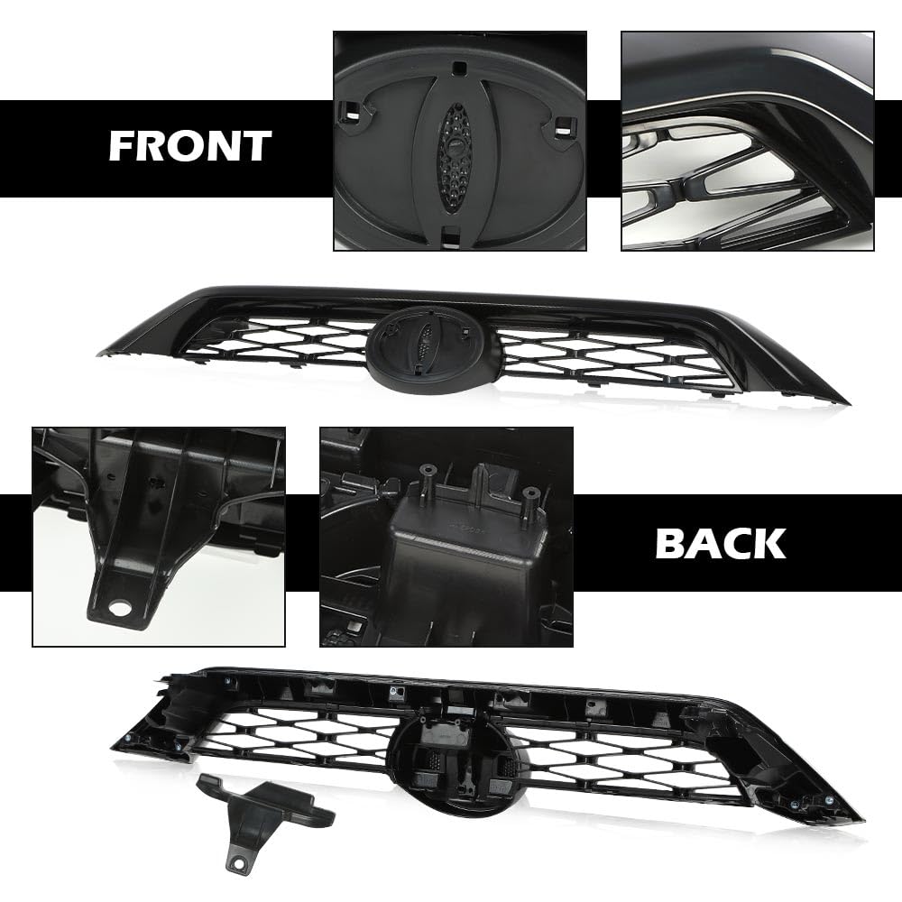 G-PLUS Front Bumper Grille Assembly Body Kits 13pcs Compatible with Toyota 4Runner Limited 2014-2019